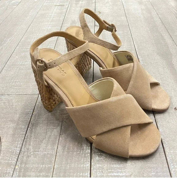 Soludos Olivia Suede Heel In Desert✨️ - Picture 1 of 6